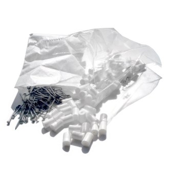 D'espacements avec clou - blanches - 100 pièces