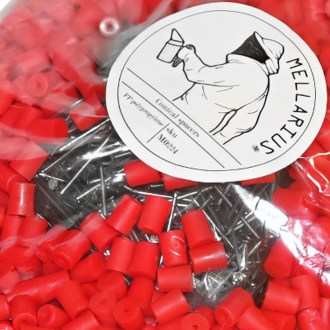 D'espacements avec clou - coniques - 100 pièces - Rouge