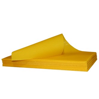 Cire gaufrée Langstroth 2/3 (159) - 424x136 mm - laminée à froid