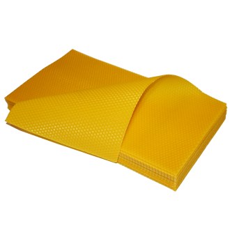 Cire gaufrée Langstroth 2/3 (159) - 424x136 mm - laminée à froid