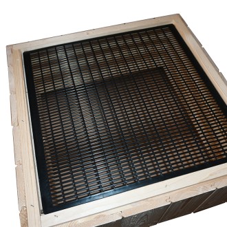 Grille à reine 417 x 417 - plastique moulé noir - PROMOTION