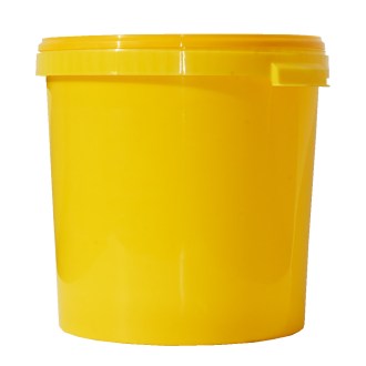 Seau à miel plastique 40 kg / 33 l - jaune