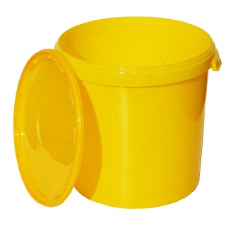 Seau à miel plastique 40 kg / 33 l - jaune