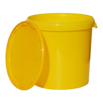 Seau à miel plastique 40 kg / 33 l - jaune