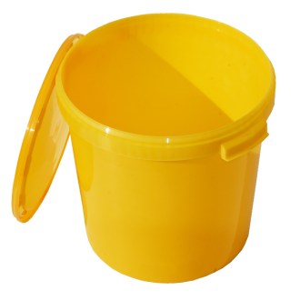 Seau à miel plastique 40 kg / 33 l - jaune