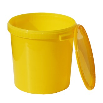 Seau à miel plastique 40 kg / 33 l - jaune