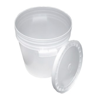 Récipient en plastique pour miel 35/40 kg blanc