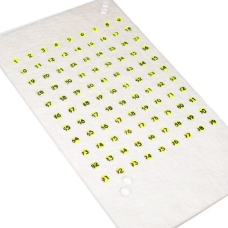 Plaquettes numérotées en opalite - 1-99 différentes couleurs