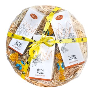 Panier cadeau Pleva avec hygiène bucco-dentaire