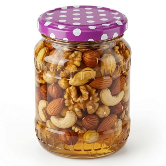 Couvercle pour pot TO 82 - Points - pourpre