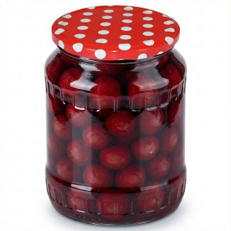 Couvercle pour bocal TO 82 - Points - rouge