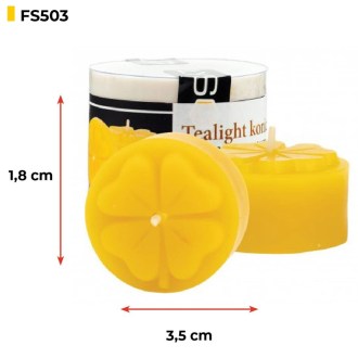 Moule en silicone pour bougies - bougie chauffe-plat trèfle - 1,8 cm - FS503