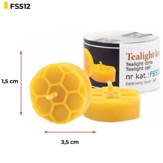 Moule en silicone pour bougies - bougie chauffe-plat avec motif alvéole d'abeille - 1,5 cm - FS512