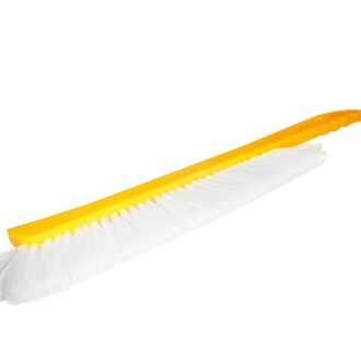 Brosse à abeilles - jaune, poils blancs, allemande - grande