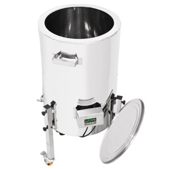 Cuve de décristallisation à extraction avec chauffage Mellarius MaxiLine 230 V - 74 litres / 100 kg