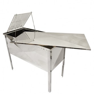 Table à désoperculer Mellarius avec couvercle - 100 cm