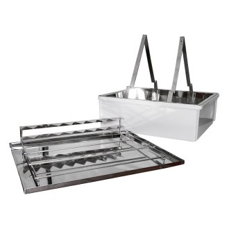 Plateau de désoperculation ApiNord - inox - avec support pour 2 cadres