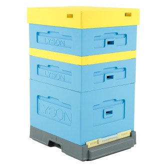 Ruche en polystyrène Dadant Blatt - plancher anti-varroa en plastique haut - Lysoň 10 C.