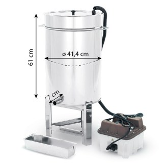 Fondoir à cire en inox 70 litres avec générateur de vapeur - Lyson