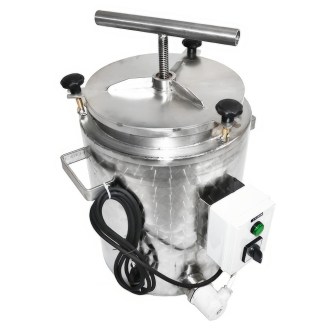 Fondoir à cire avec presse 35l - électrique 230 V