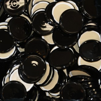 Couvercle de conservation pour pot TO 82 - RBS - noir - 700 pcs - carton complet