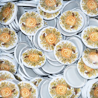 Couvercle pour pot TO 82 - Abeilles, tilleul et miel 700 pcs - carton complet - HOJ1