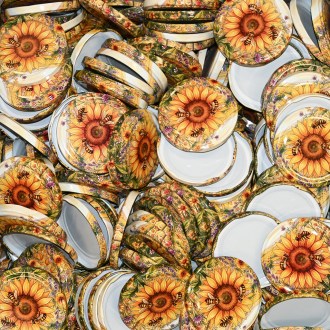 Capsule pour pot TO 82 - Tournesol peint - HOJ4