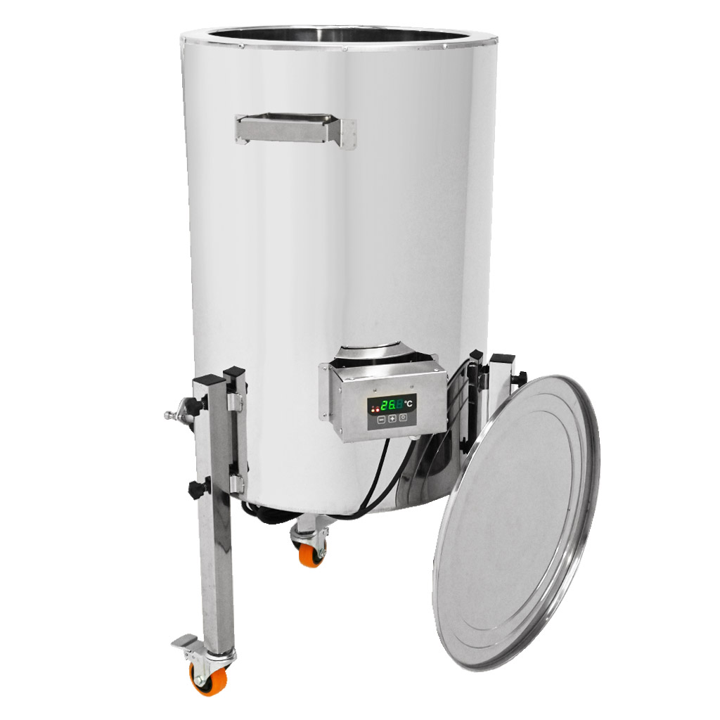 Cuve de décristallisation à extraction avec chauffage Mellarius MaxiLine 230 V - 74 litres / 100 kg