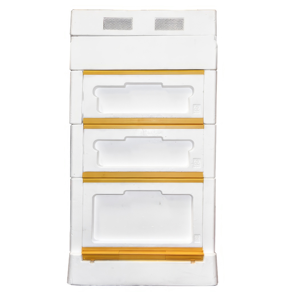 Ruche Langstroth en polystyrène - complète 10 cadres