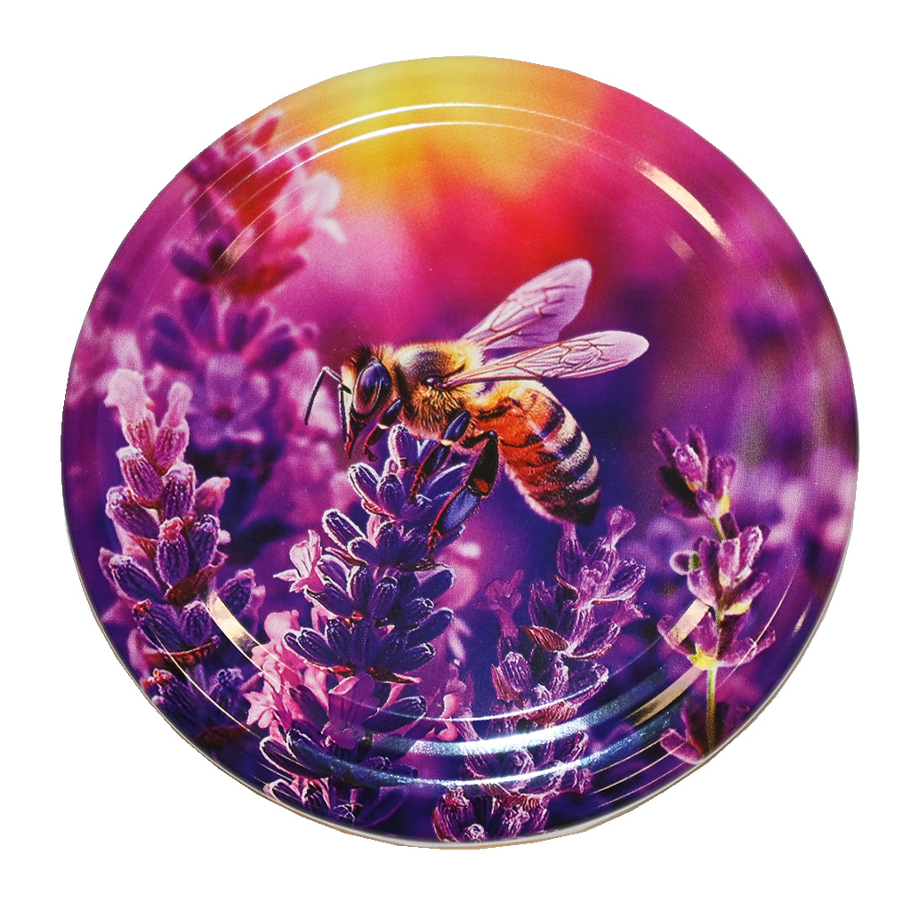 Couvercle pour pot TO 82 - Abeille et lavande - HO17